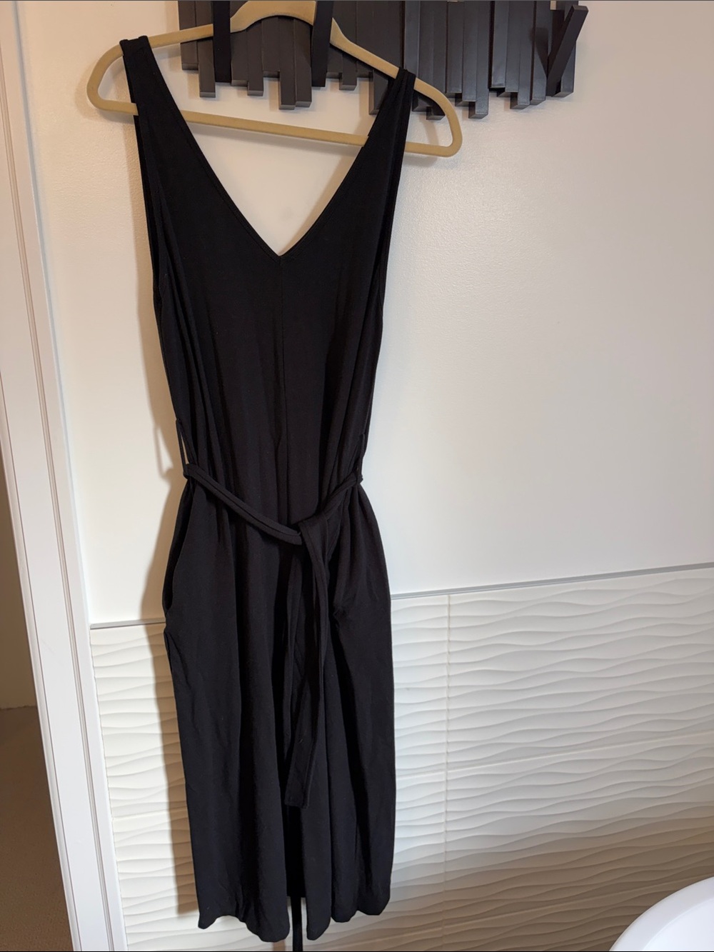 Smash and Tess V Neck Romper with Tie Belt
